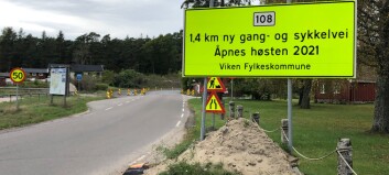 Gang- og sykkelveien åpner ikke før 31. mai 2022