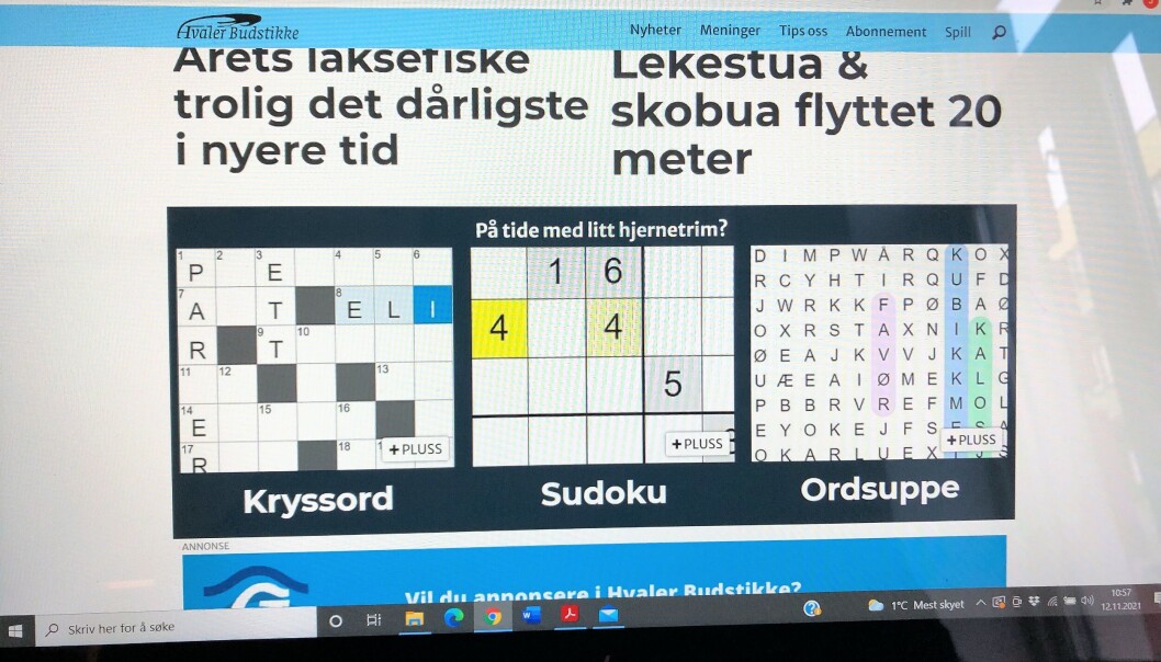 Slik ser det ut på forsiden av Hvaler Budstikke. Slik ser det ut på forsiden av Hvaler Budstikke.