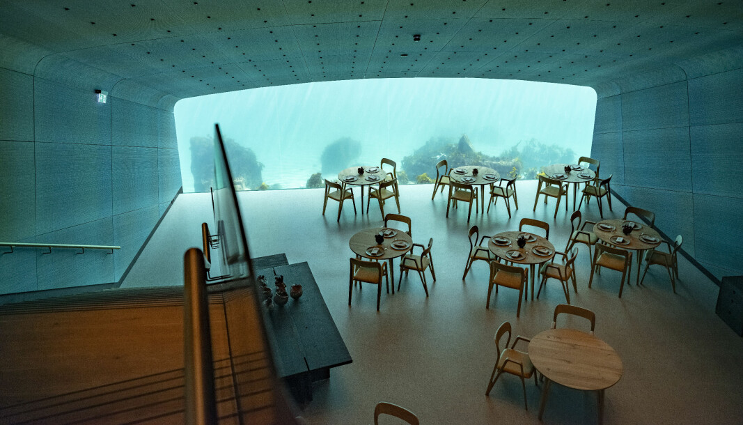 Undervannsrestauranten Under i Lindesnes er blant dem som mottar støtte.