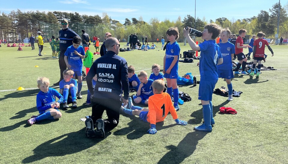 2013-laget til Hvaler med en pauseprat