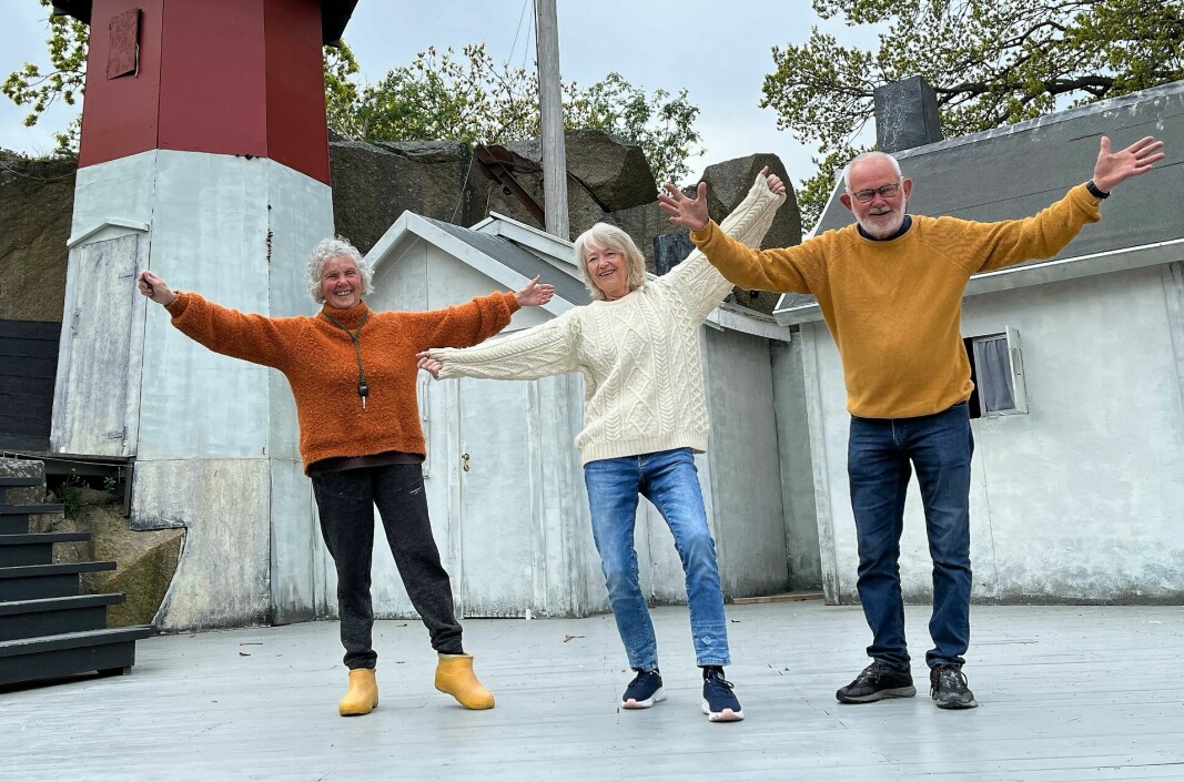 Elisabeth Nordang, Anne Lise Eriksen og Paul Henriksen er klare til å lage en hyggelig bygdedag på Kystmuseet og i Brottet.