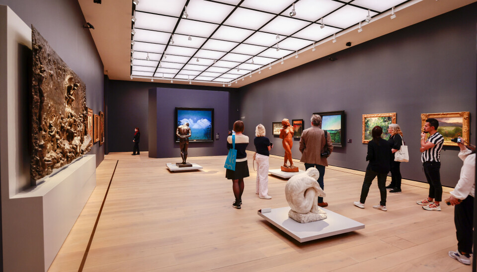 Store rom tar deg fra oldtid til samtid: Her fra pressevisningen i det nye Nasjonalmuseet som snart åpner for publikum.