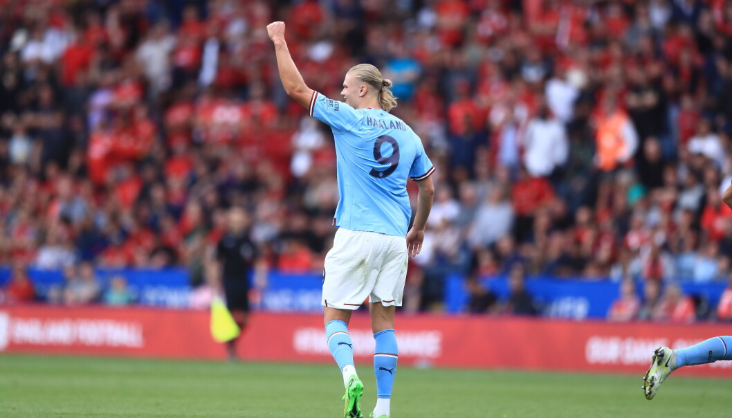 Manchester Citys Erling Braut Haaland. Manchester Citys Erling Braut Haaland.