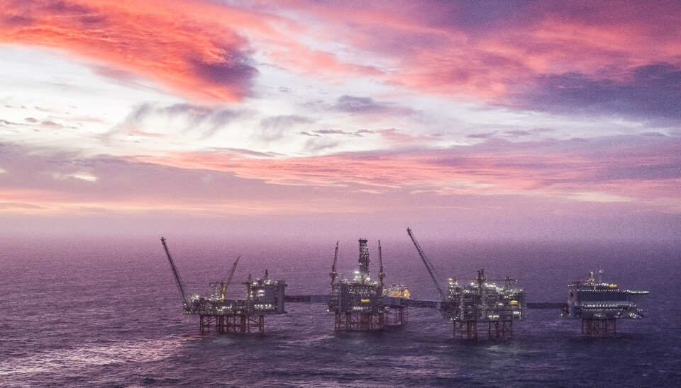 Oversiktsbilde fra Johan Sverdrup feltsenter, som ble åpnet i 2020. Nå er beredskapen skjerpet på hele norsk sokkel.