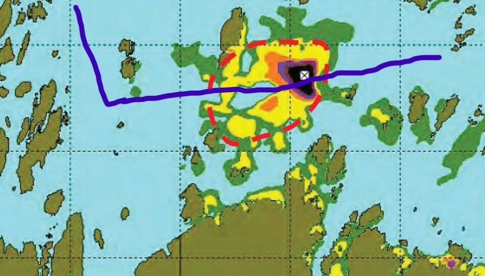 Kart over havdeponiområdene