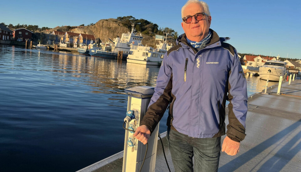Erik Nordum melder at alle båtplasser som er mulig å forhåndsbooke i Skjærhalden Gjestehavn i påsken er booket.