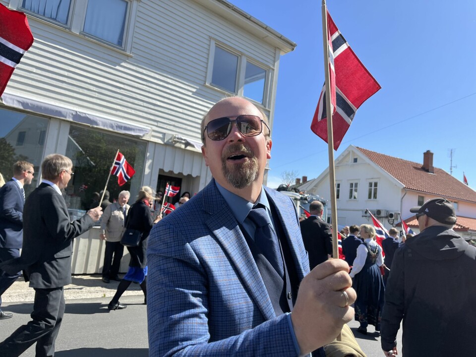 Hvaler-politiker og kommunestyrerepresentant for Høyre, Lars Egil Lande, i storslag - som vanlig!