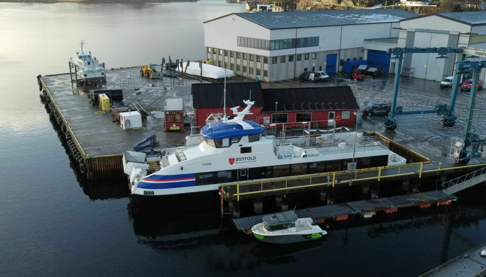 MS Torine skal nå innredes og testes før turen går videre til Hvaler i februar.