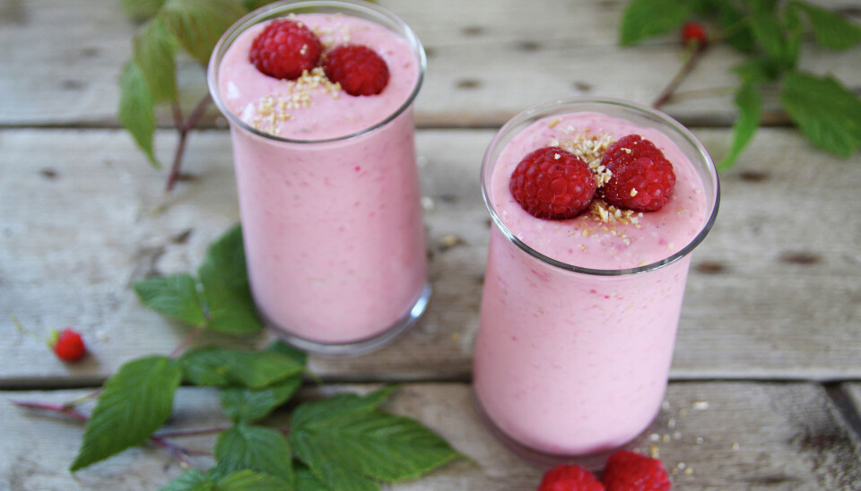 Bringebærsmoothie.