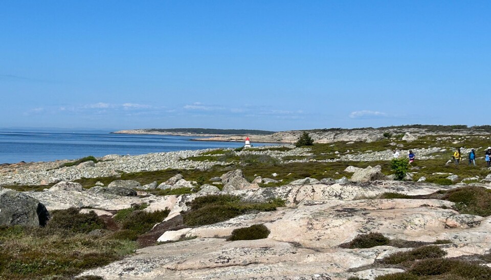 Strandsonen mot Pikesten fyr og Brattestø. Her finner vi fantastiske turmuligheter uten noe hinder.