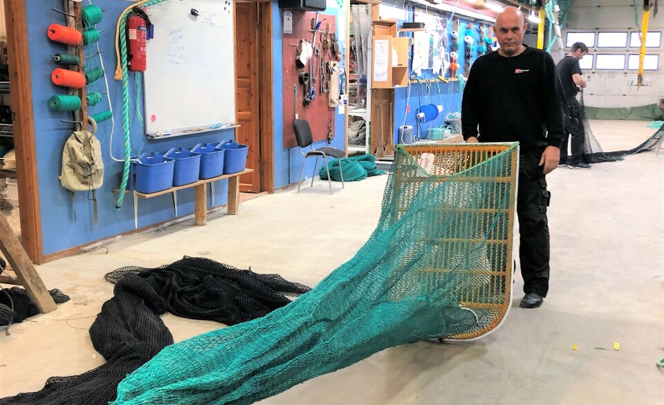 Skånsom trålredskap som er påbudt for fskerne i Oslofjorden. Her presentert m´ved Geir Magne Skjelbred, avdelingsleder ved Egersund Trål i Utgårdskilen.