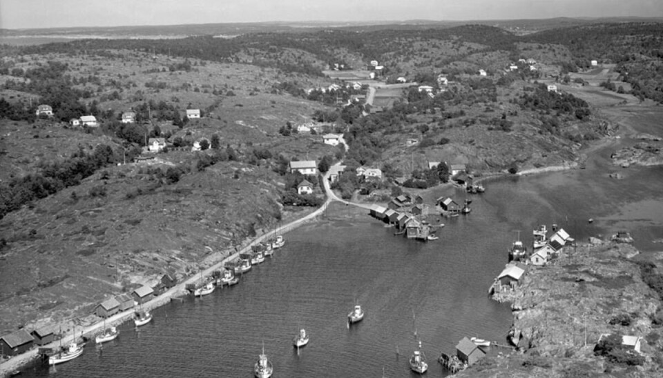 Slik så det ut i Utgårdskilen i 1957.
