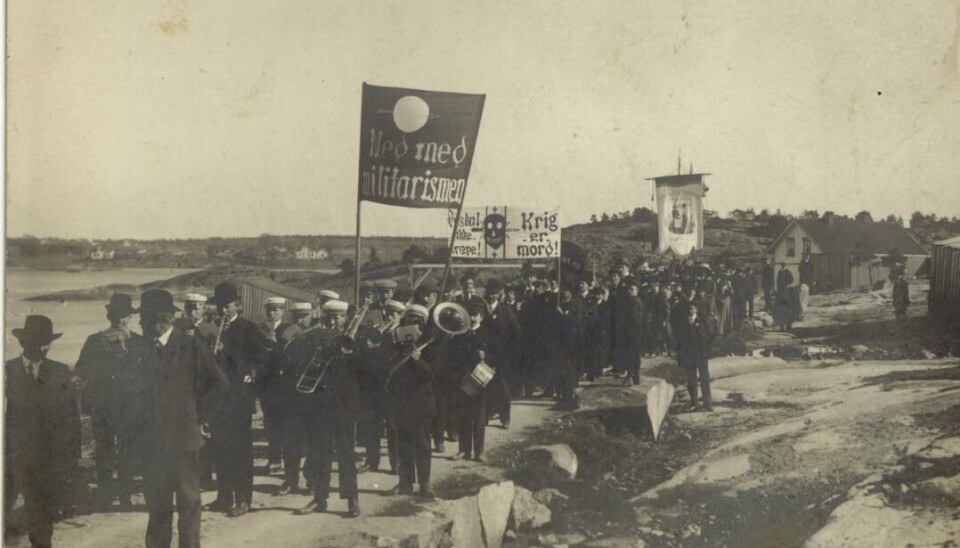 1.mai-tog på Sand i 1912.