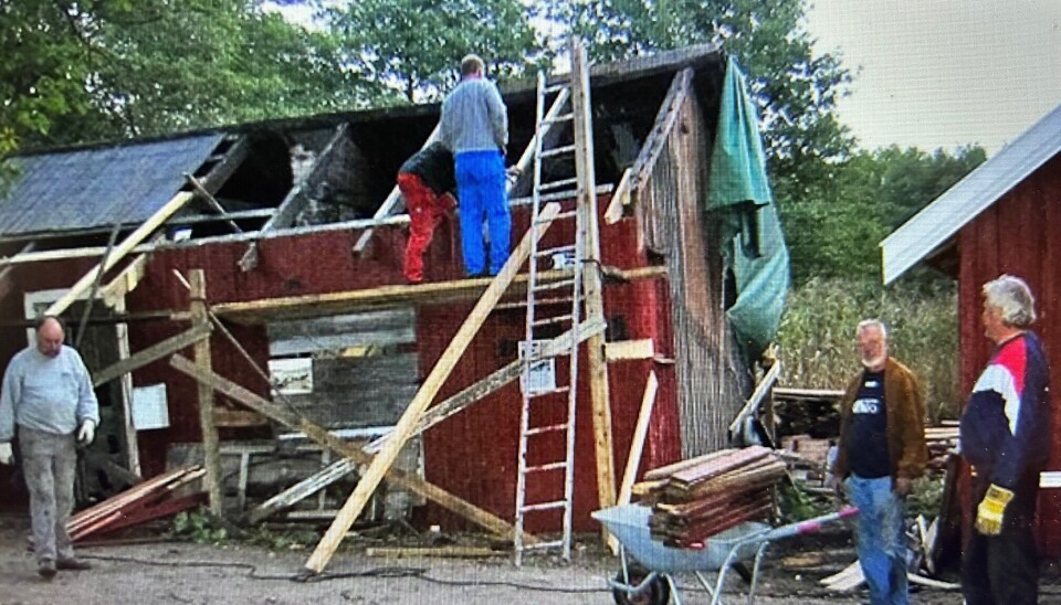Restaurering av smia i 2006