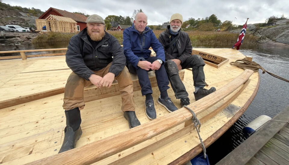 Båtbyggerne; Andreas Pagander, Thor Ivar Olsen og Gunnar Eldjarn.