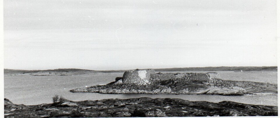 Akerøy fort (Festningsholmen). Antatt foto fra 50- eller tidlig 60-tall.