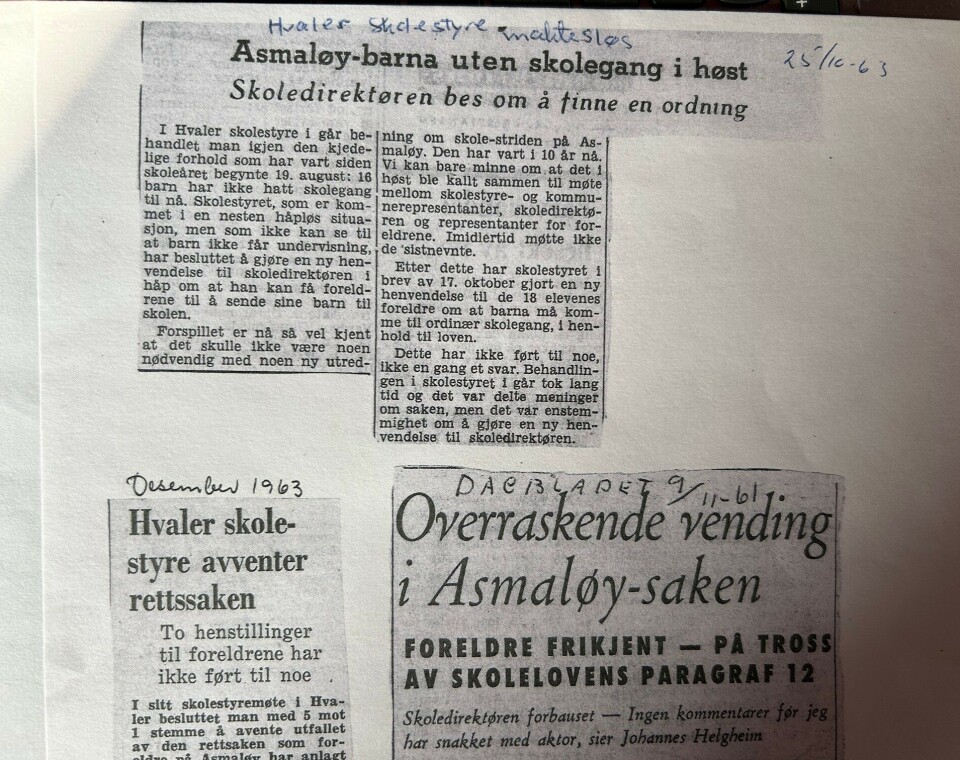 Faksimile fra avisoppslag