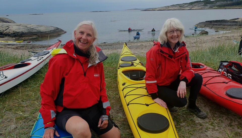 Åsa Mellquist (t.v.) og Turid Hilde Pedersen fra Fredrikstad og Sarpsborg Kajakklubb er padlevenner og deltar hyppig på Storesandleiren.