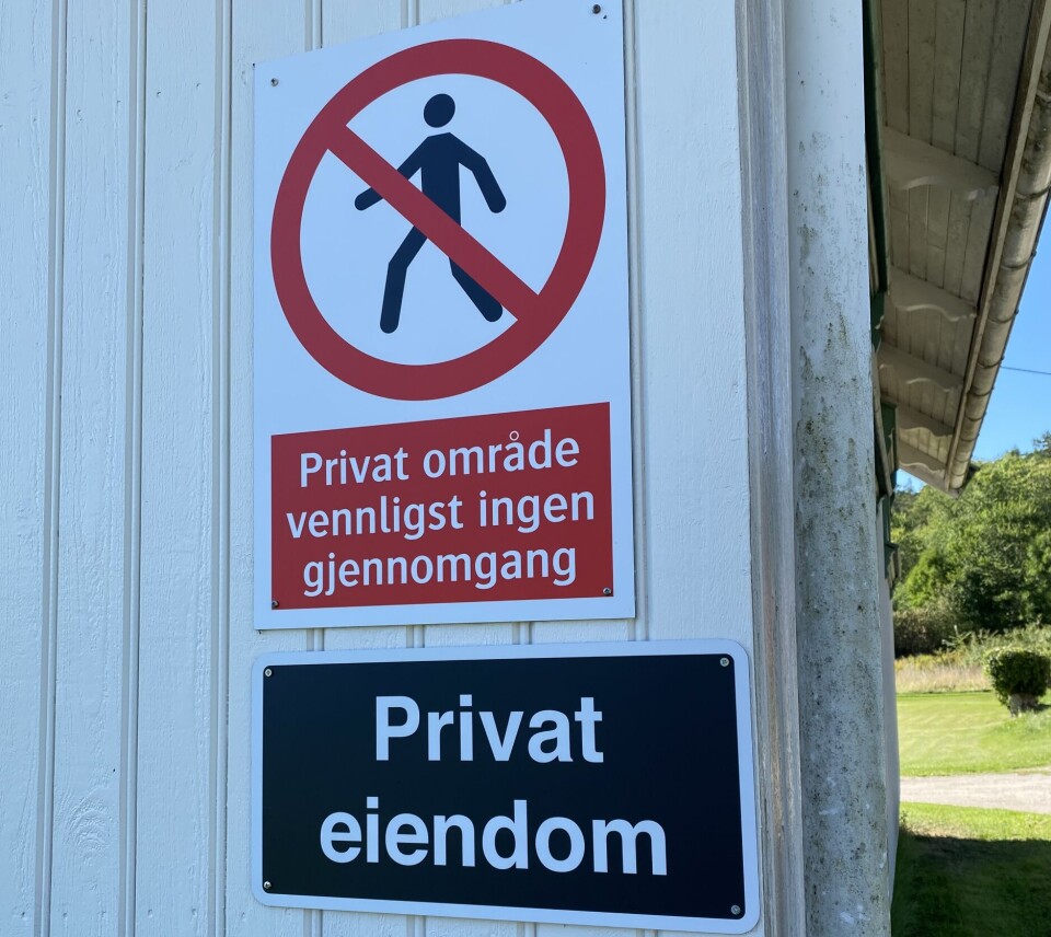 Guttormsvauen: Den gamle ferdselsveien til Guttormsvauen har dette skiltet som startsted.