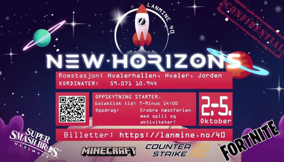 Fra 2 til 5. oktober arrangeres datatreffet Lanmine i Hvalerhallen.