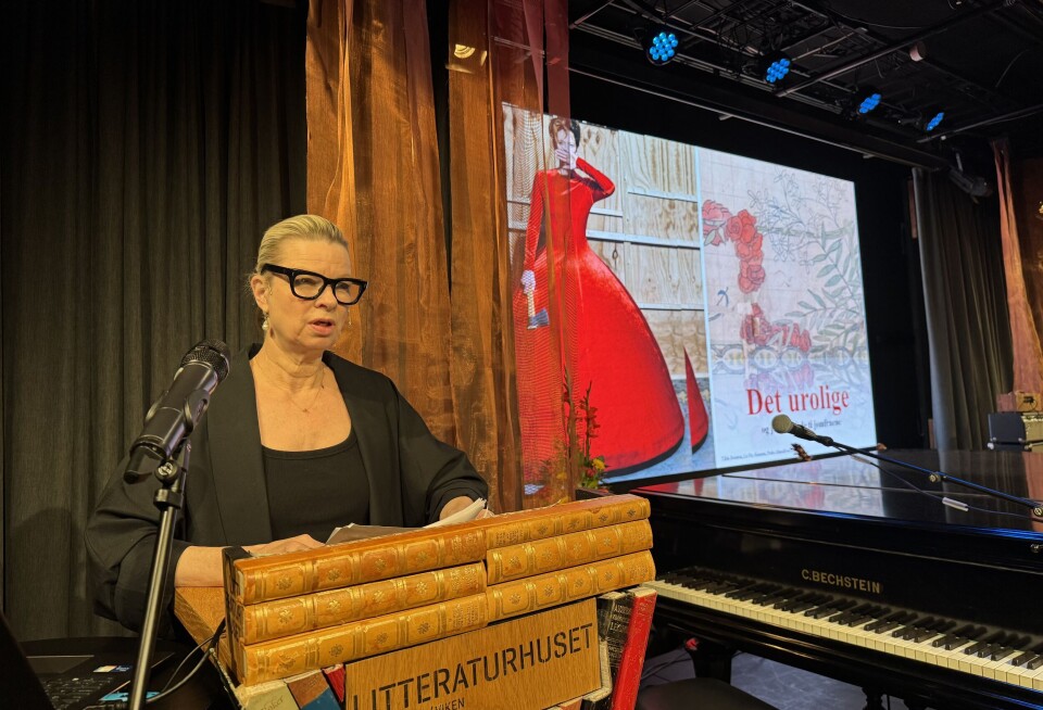 Linn Ullmann holdt foredrag om uro under litteraturfestivalen Ord i Grenseland.