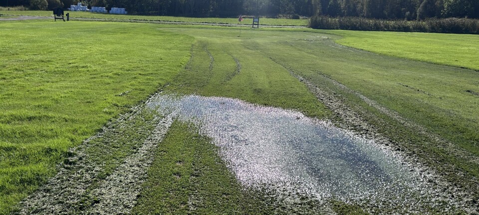 Mye nedbør - golfbanen er stengt for sesongen